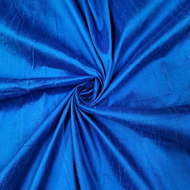 Royal Blue Colour 70Gm Raw Silk Fabric