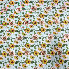 Multi Colour Crepe Printed Fabric
