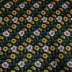 Multi Colour Crepe Printed Fabric