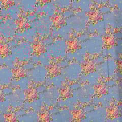Multi Colour Georgette Printed Fabric