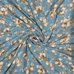 Multi Colour Georgette Printed Fabric