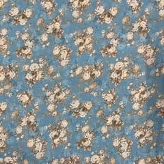 Multi Colour Georgette Printed Fabric