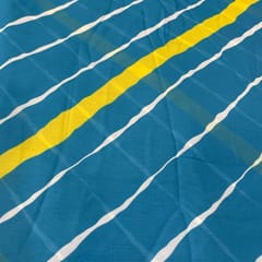 Blue Colour Georgette Printed Fabric