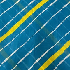 Blue Colour Georgette Printed Fabric