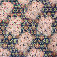 Multi Colour Crepe Printed Fabric