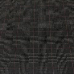 Black Colour Woolen Printed Fabric