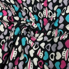 Multi Colour Woolen Printed Fabric