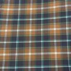 Rust Colour Woolen Printed Fabric