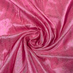 Pink Colour Pure Silk Zari Fabric