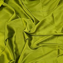Yellow Colour Poly Satin Fabric