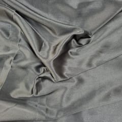 Dark Grey Colour Poly Satin Fabric