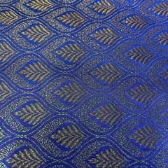 Blue Colour Brocade Fabric