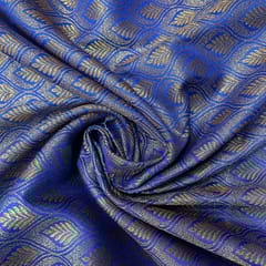 Blue Colour Brocade Fabric