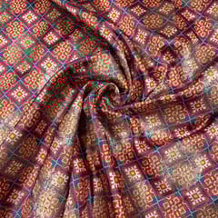 Multi Colour Semi Brocade Fabric