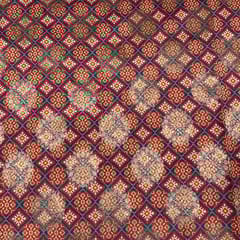 Multi Colour Semi Brocade Fabric