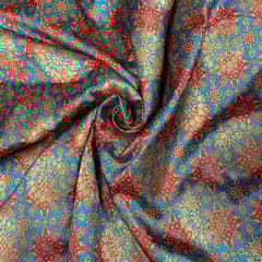 Multi Colour Semi Brocade Fabric