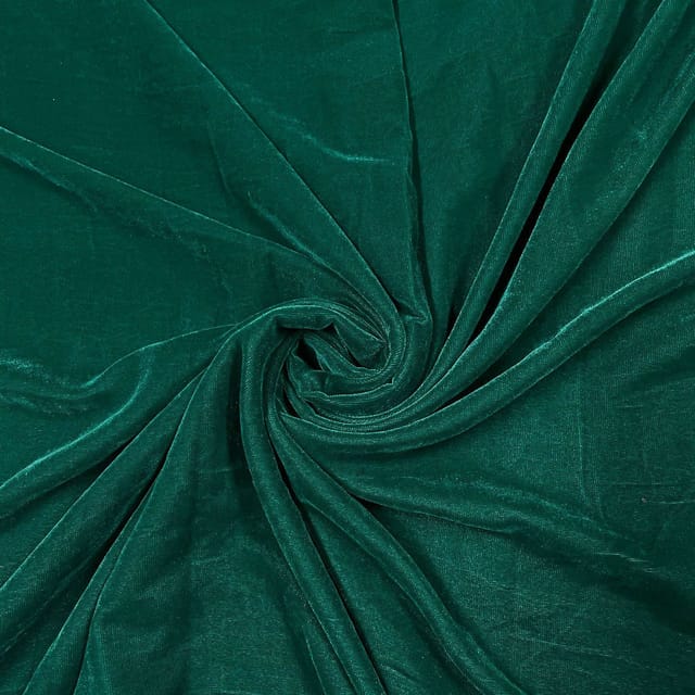 Sea Green Colour Velvet Fabric
