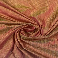 Maroon Colour Semi Brocade Fabric