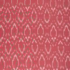 Gajree Colour Cotton Ikat Fabric