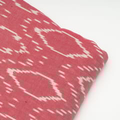 Gajree Colour Cotton Ikat Fabric