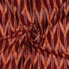 Gajree with Multi Colour Cotton Ikat Fabric