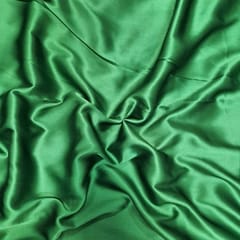 Green Colour Poly Satin Fabric (N11D)
