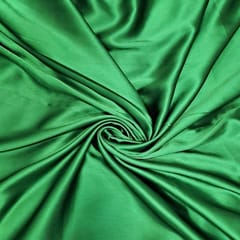 Green Colour Poly Satin Fabric (N11D)