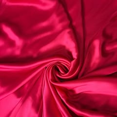Pink Colour Poly Satin Fabric