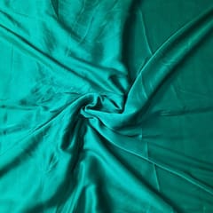 Green Colour Poly Satin Fabric (N716)