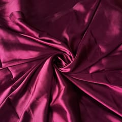 Wine Colour Poly Satin Fabric (N47D)