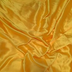 Yellow Colour Poly Satin Fabric (N164)