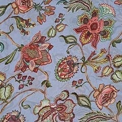 Multi Colour Georgette Printed Fabric