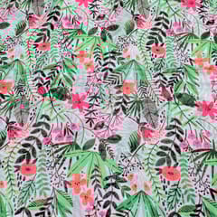 Multi Colour Chiffon Printed Fabric