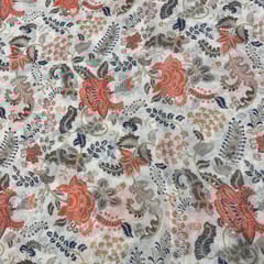 Multi Colour Chinon Chiffon Printed Fabric