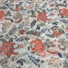 Multi Colour Chinon Chiffon Printed Fabric