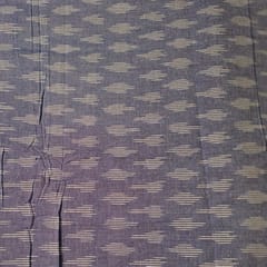 Sky Blue Colour Cotton Ikat Fabric