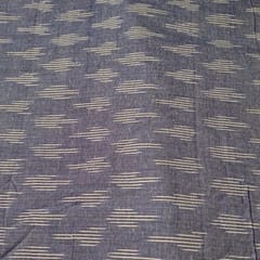 Sky Blue Colour Cotton Ikat Fabric