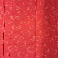 Red Colour Cotton Ikat Fabric