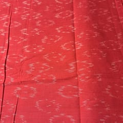 Red Colour Cotton Ikat Fabric