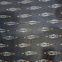 BlackColour Cotton Ikat Fabric