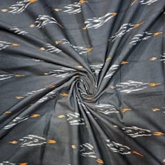 BlackColour Cotton Ikat Fabric