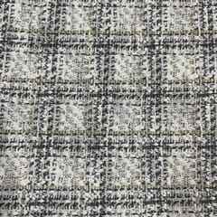 Grey Colour Tweed Fabric