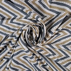 Multi Colour Crepe Printed Fabric