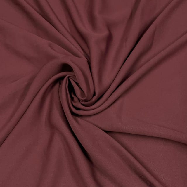 Eggplant Colour Cross Georgette Fabric (N147D)