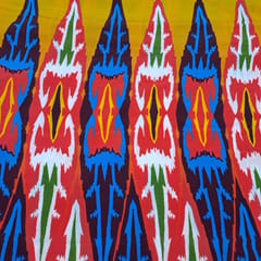 Multi Colour Pure Crepe Printed Fabric