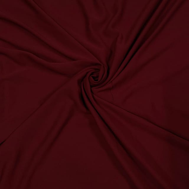 Dark Wine Colour Heavy Georgette Fabric (N27D)
