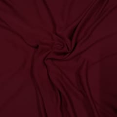Dark Wine Colour Heavy Georgette Fabric (N27D)