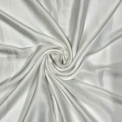 White Colour Armani Satin Fabric
