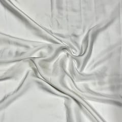 White Colour Armani Satin Fabric
