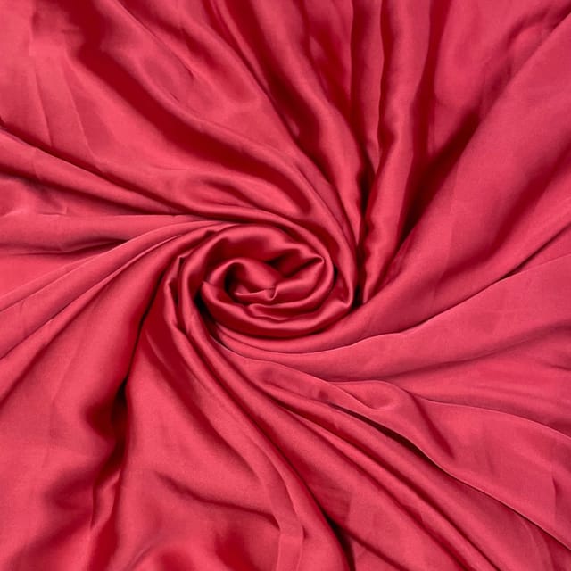 Strawberry Colour Armani Satin Fabric (N99)